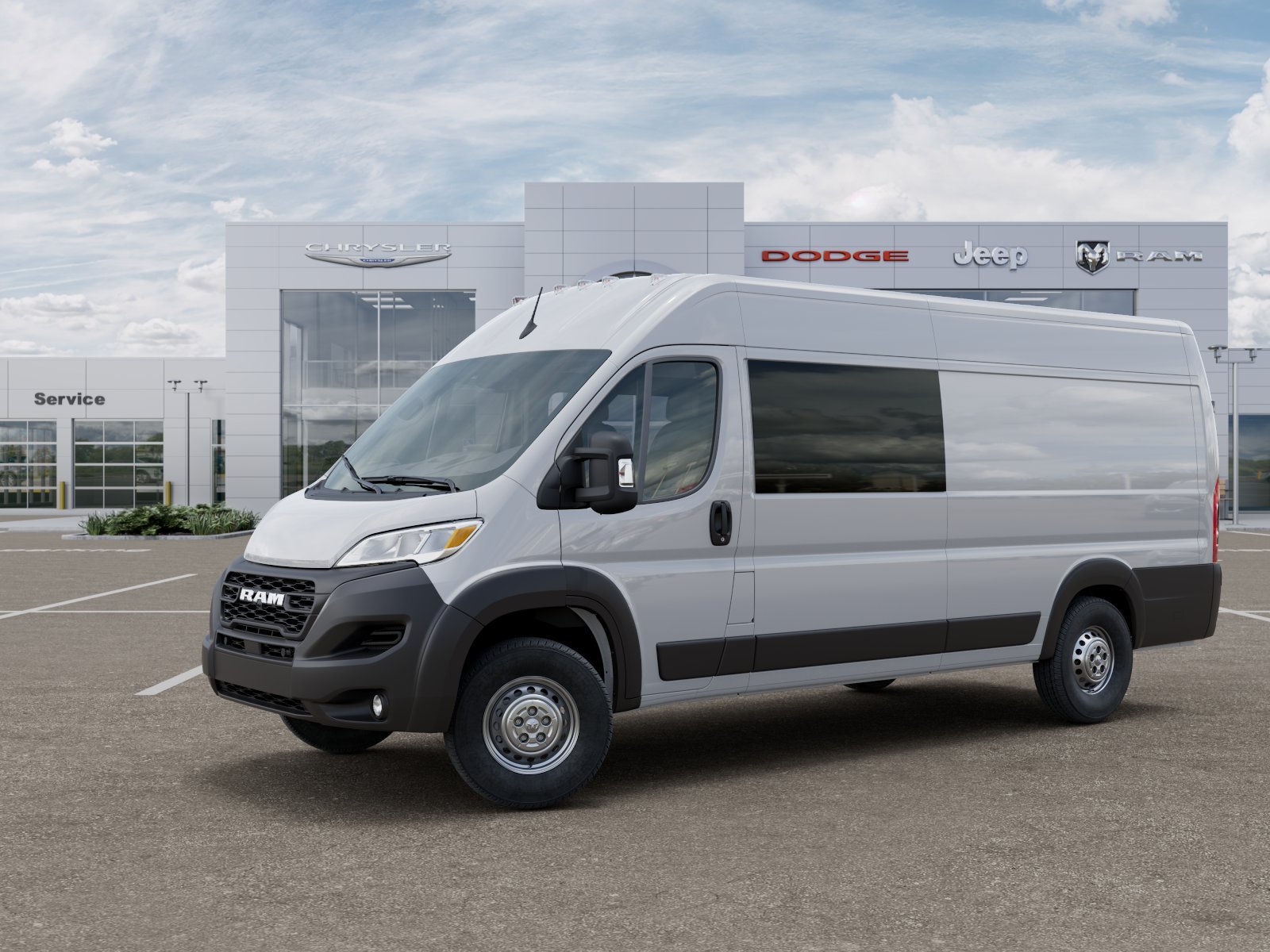 New 2025 Bright White Clearcoat RAM High Roof image 24