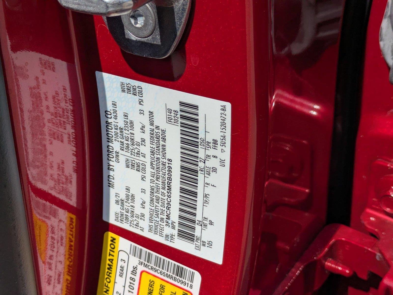 Used 2021 Rapid Red Metallic Tinted Clearcoat Ford Outer Banks image 37