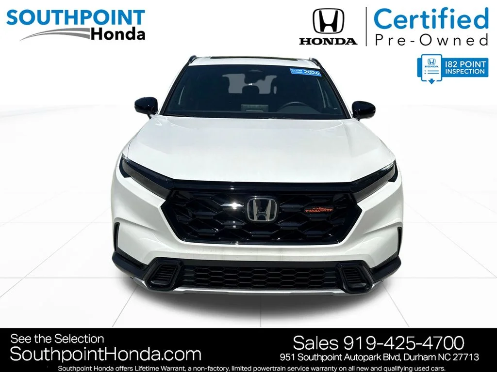 Certified Used 2026 Platinum White Pearl Honda AWD TrailSport Hybrid image 2