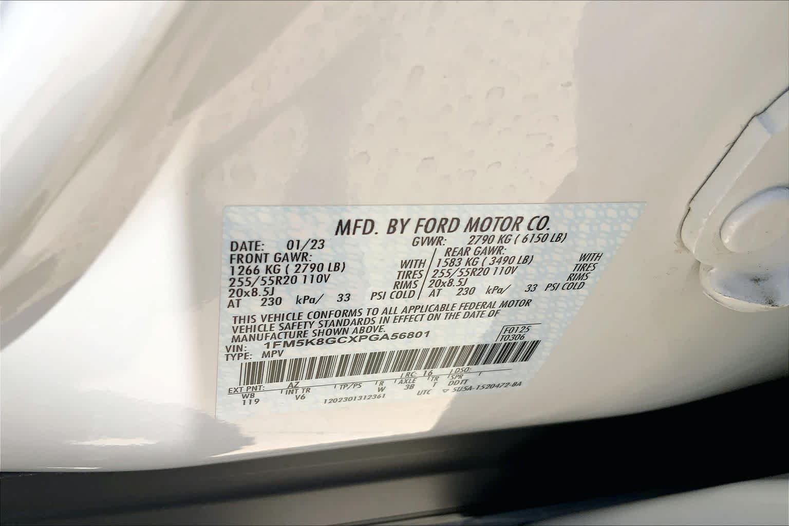 Used 2023 Star White Metallic Tri-Coat Ford ST image 32