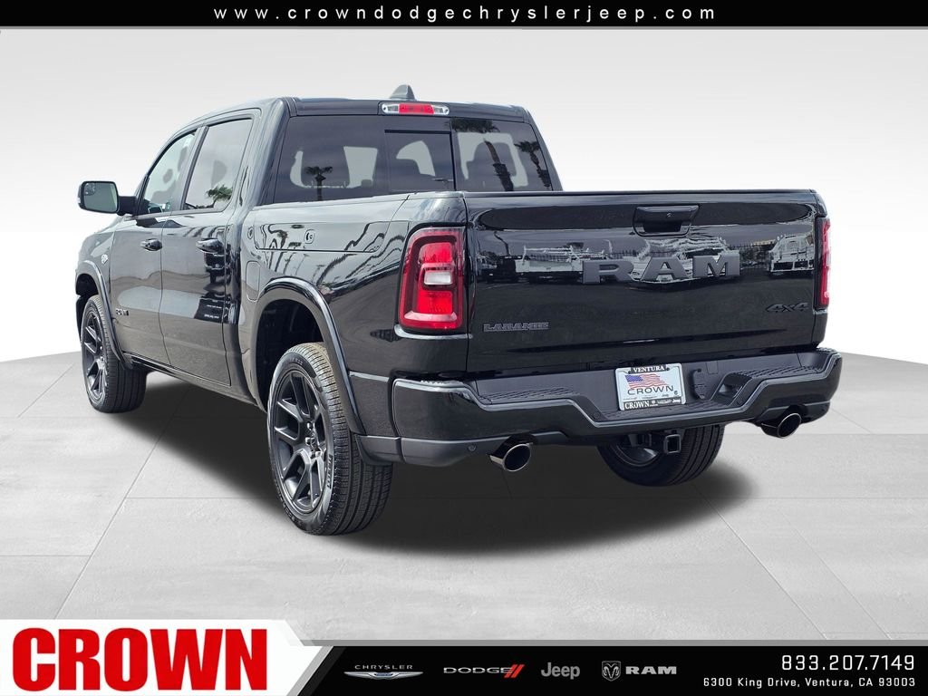 New 2026 Diamond Black Crystal Pearl-Coat Exterior Paint RAM Laramie image 7