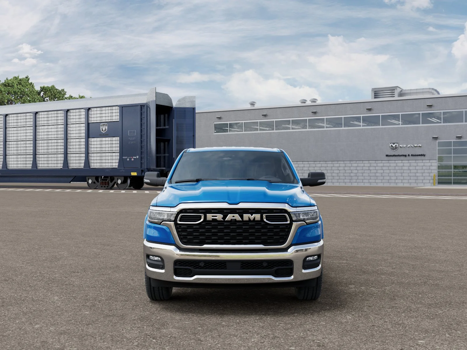 New 2026 Hydro Blue Pearl-Coat Exterior Paint RAM Big Horn/Lone Star image 7
