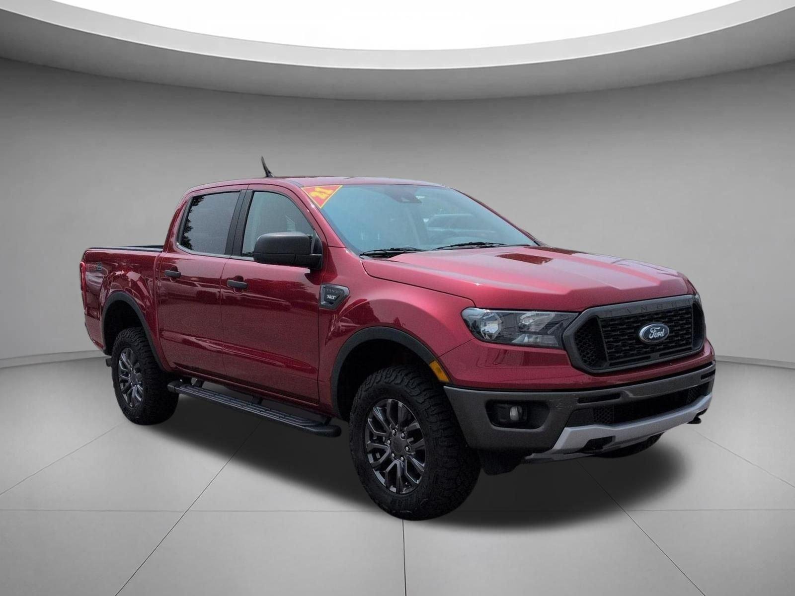 Used 2021 Rapid Red Metallic Tinted Clearcoat Ford XLT image 7