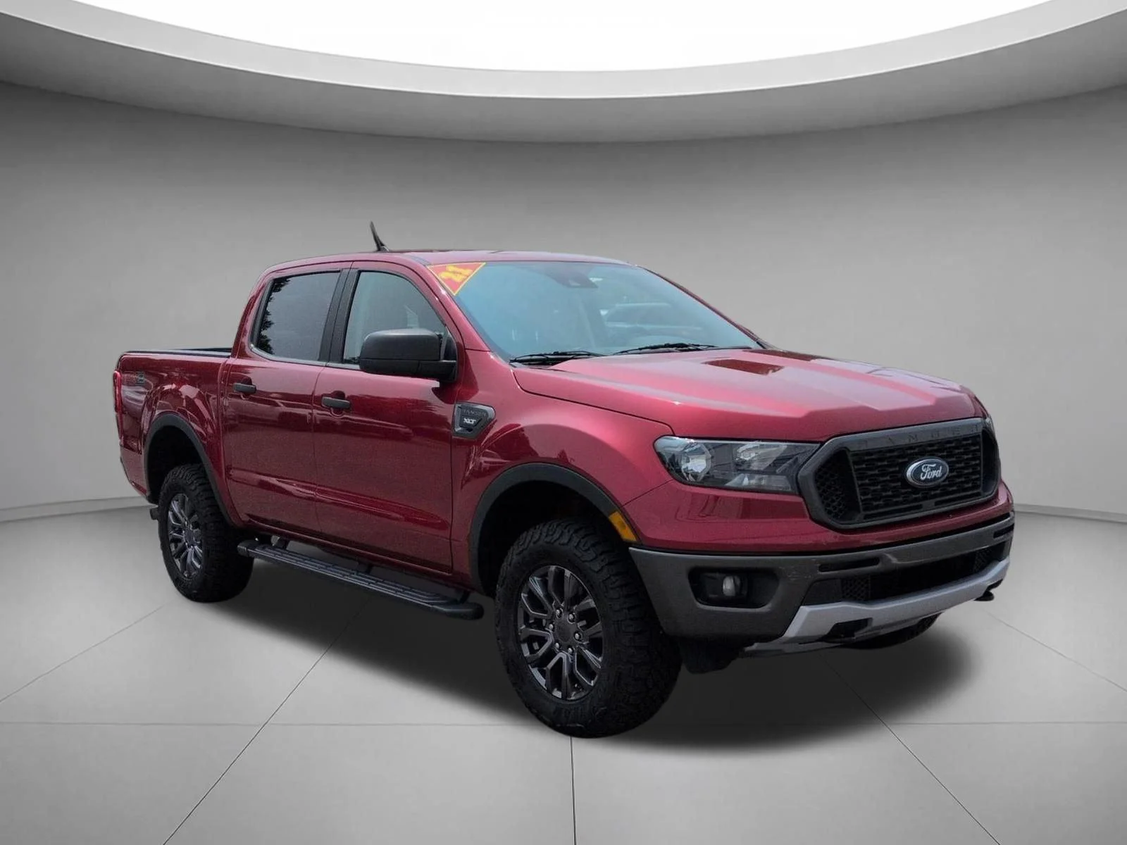 Used 2021 Rapid Red Metallic Tinted Clearcoat Ford XLT image 7