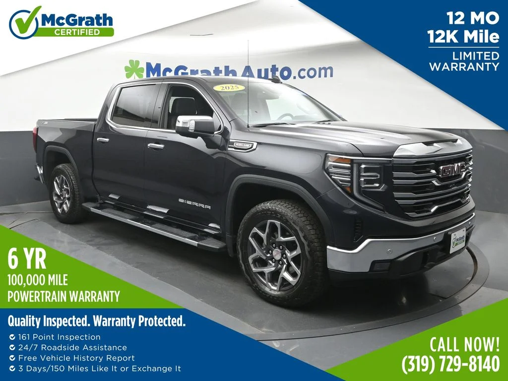 Certified Used 2025 Silver GMC SLT image 1