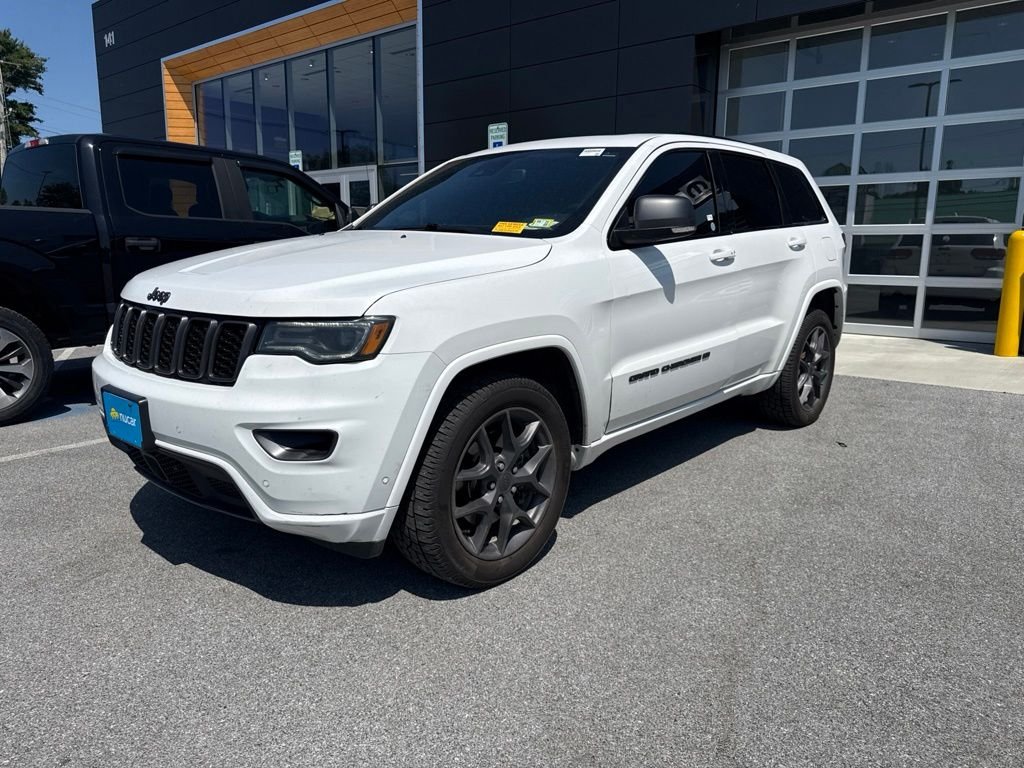 Used 2021 Bright White Clearcoat Jeep Limited image 2