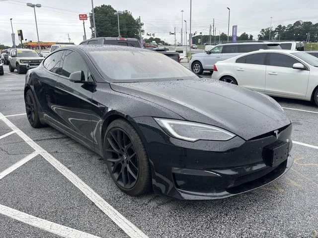 Used 2022 Black Tesla Plaid image 1