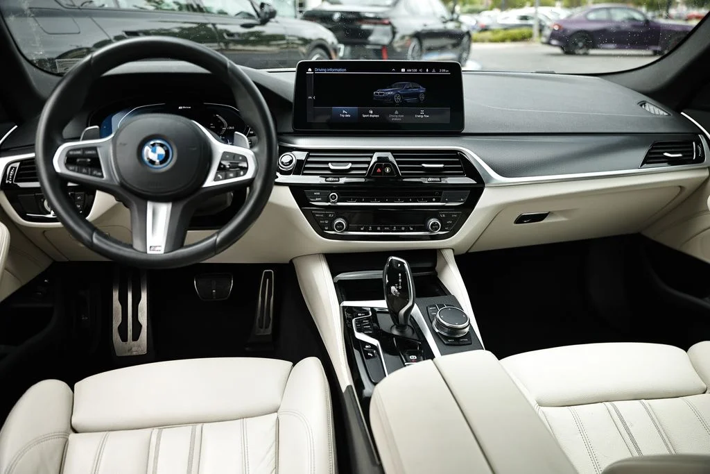 Used 2023 Arctic Race Blue Metallic BMW 530e iPerformance image 25