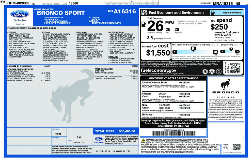 Used 2021 Green Ford Big Bend image 2