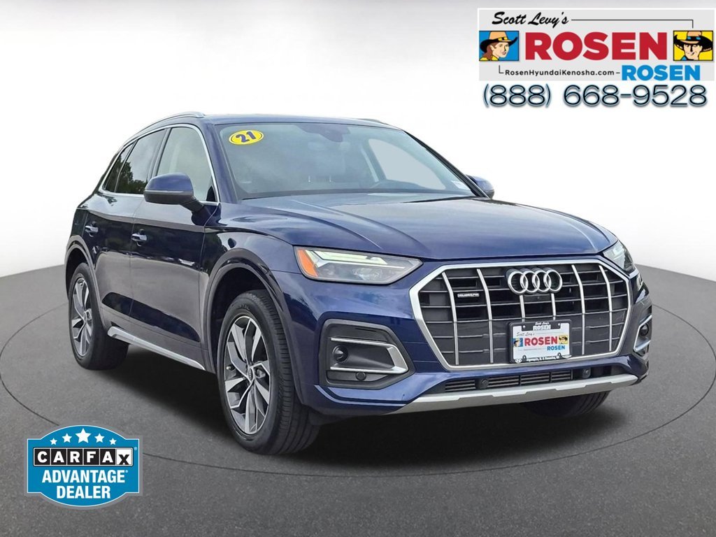 Used 2021 Blue Audi 45 Premium Plus image 1