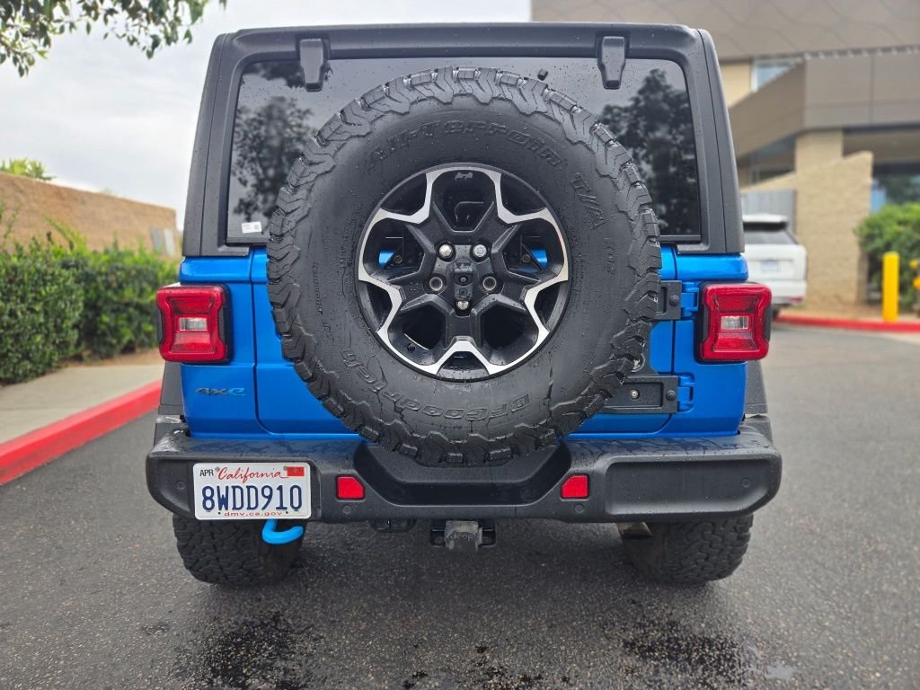 Used 2021 Blue Jeep Unlimited Rubicon 4xe image 6