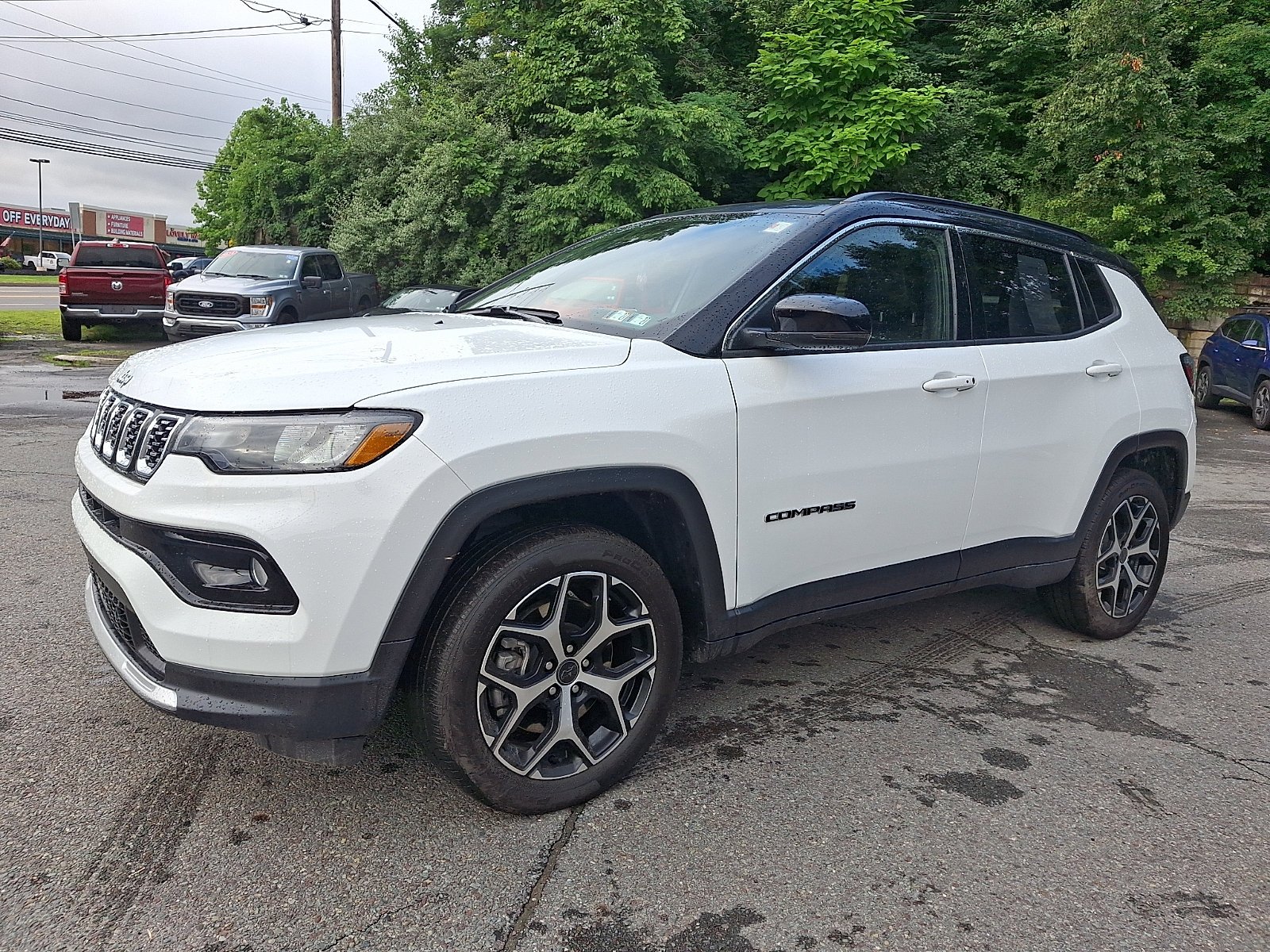 Used 2025 Bright White Clearcoat Jeep Limited image 3