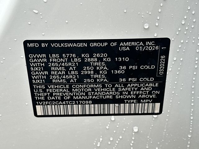 New 2026  Volkswagen 2.0T SEL Premium R-Line image 36