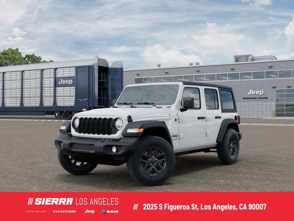 New 2026 Bright White Clear-Coat Exterior Paint Jeep Sport image 1