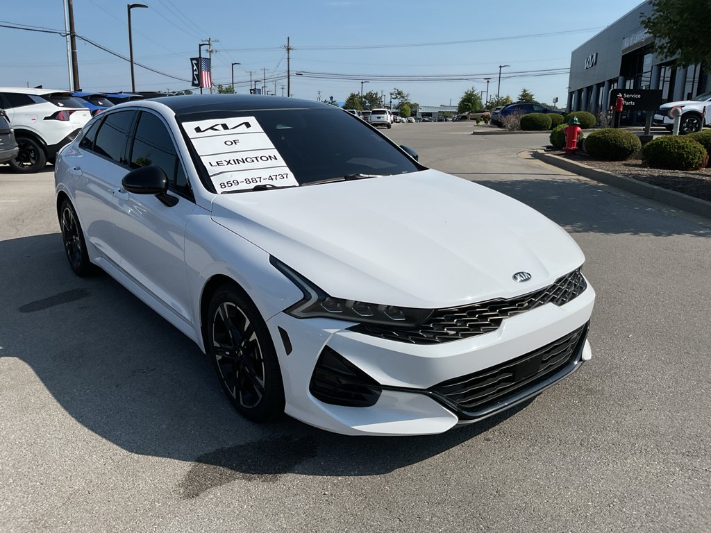 Used 2021 Glacial White Pearl Kia GT-Line image 2