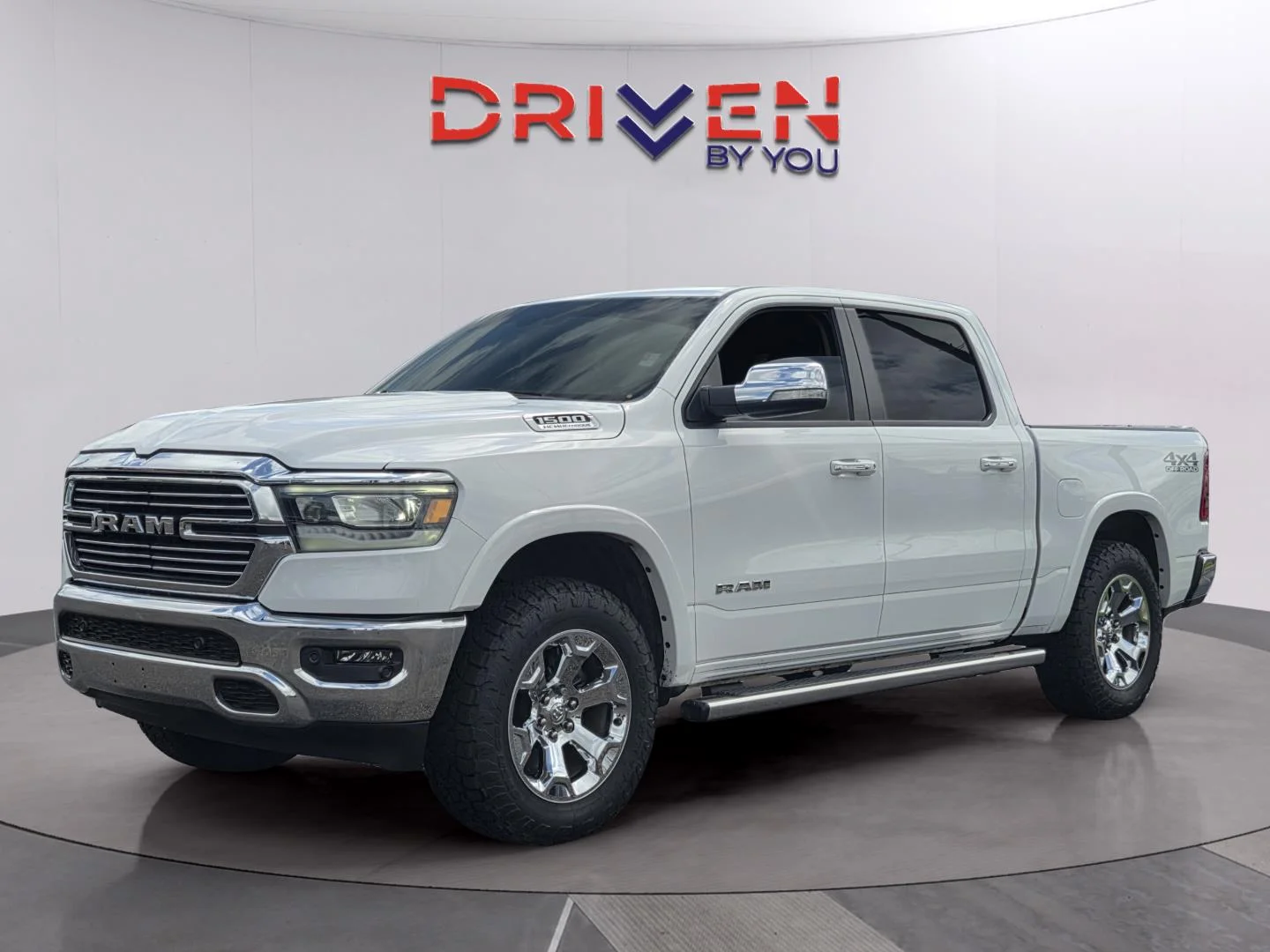 Used 2022 Bright White Clearcoat Ram Laramie image 1