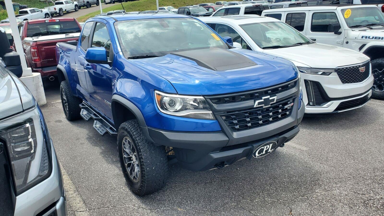 Used 2020 KINETIC BLUE METALLIC Chevrolet 4WD ZR2 image 2