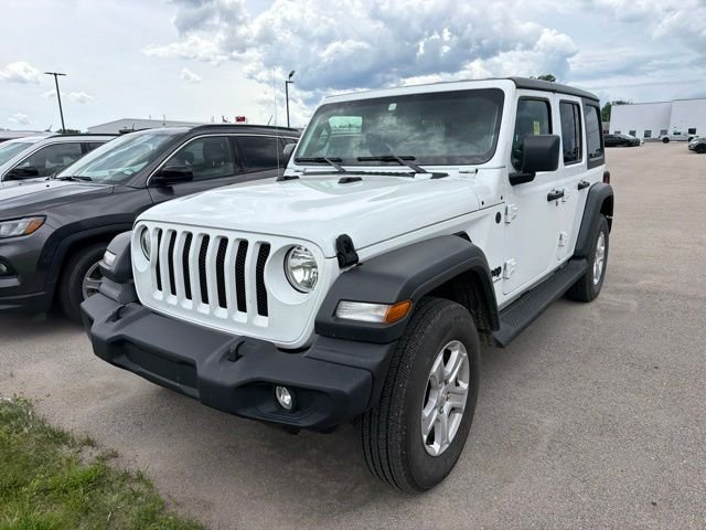 Used 2023 Bright White Clearcoat Jeep Sport S image 3