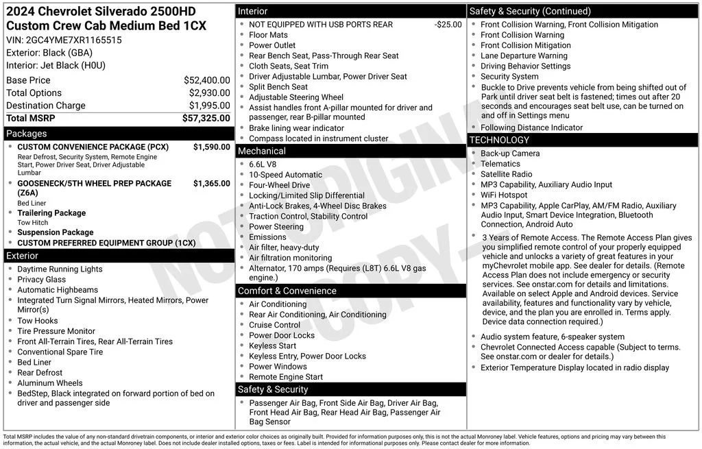 Used 2024 Black Chevrolet Custom image 41