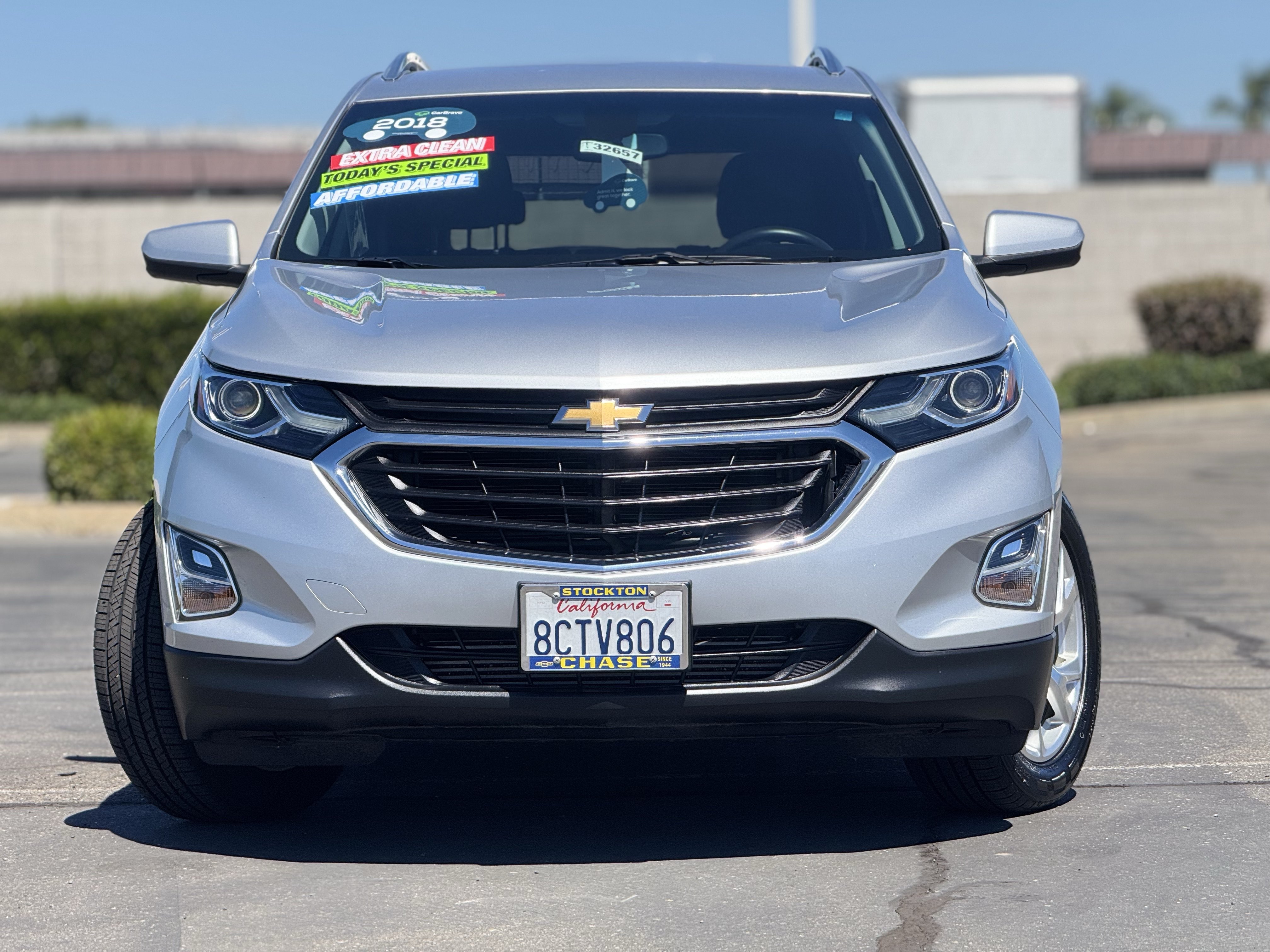Certified Used 2018 SILVER ICE METALLIC Chevrolet LT image 2