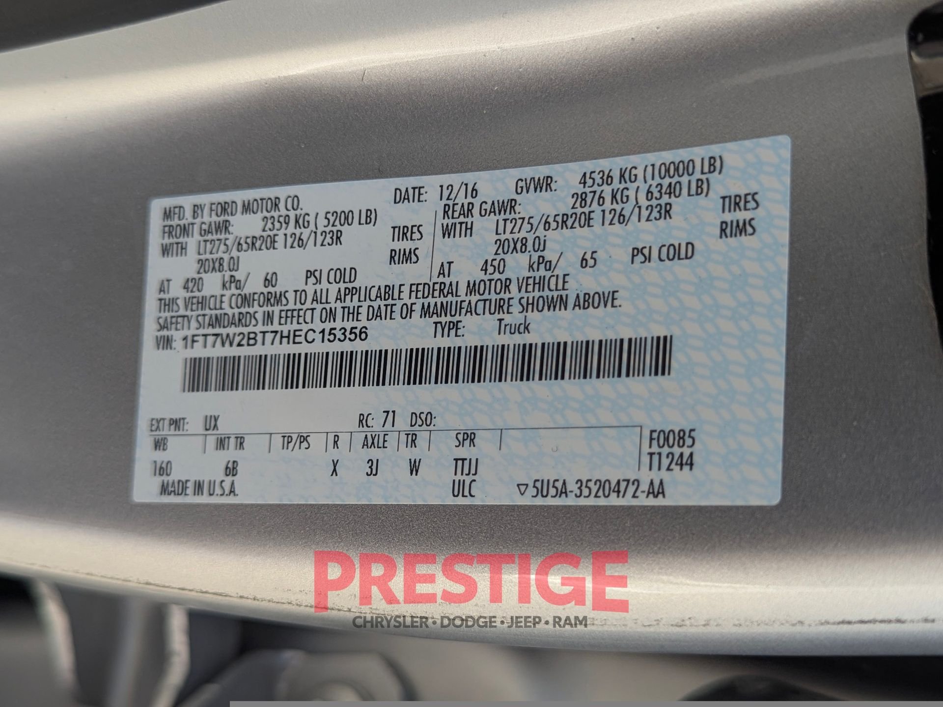 Used 2017 Silver Ford Lariat image 34