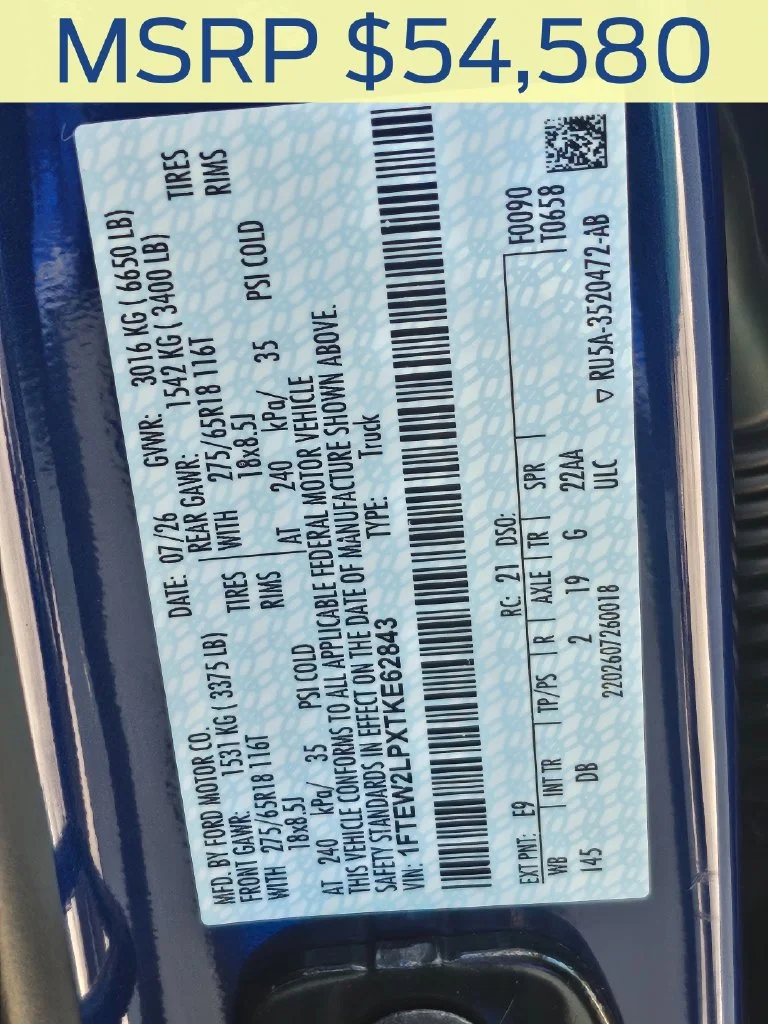 New 2026 Argon Blue Metallic Ford STX® image 33