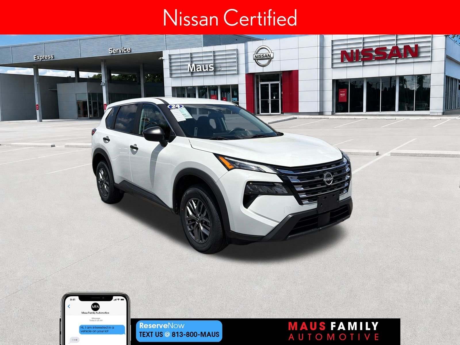 Certified Used 2024 White Nissan S image 1