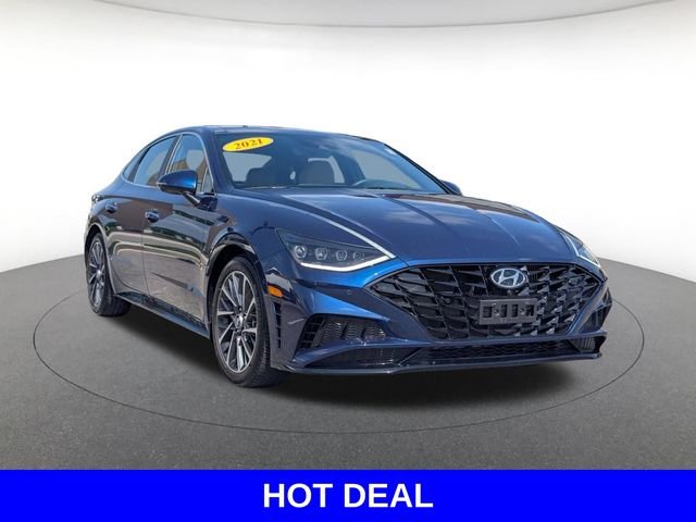 Used 2021 Blue Hyundai Limited image 1