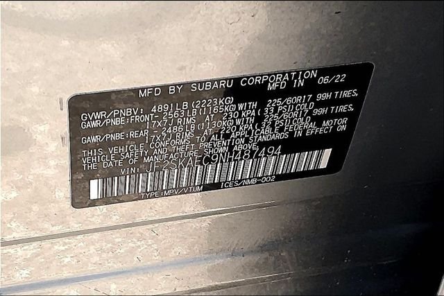 Used 2022 Silver Subaru Premium image 32
