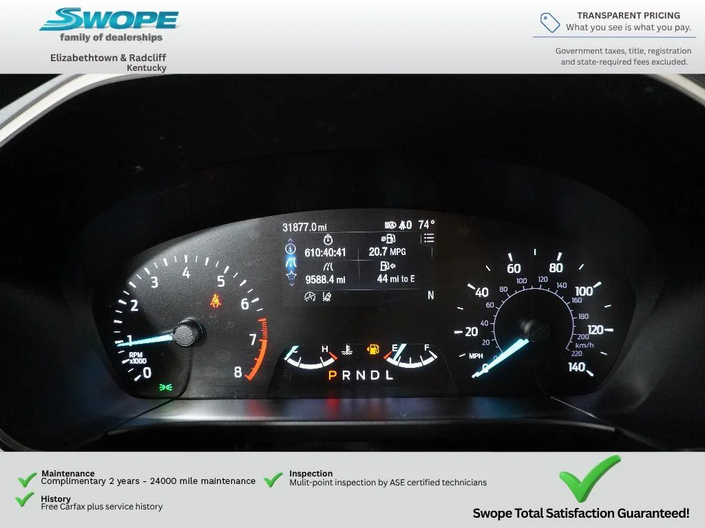 Used 2020 Dark Persian Green Metallic Ford SE image 17