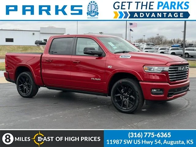 New 2026 Molten Red Pearl-Coat Exterior Paint RAM Laramie image 1