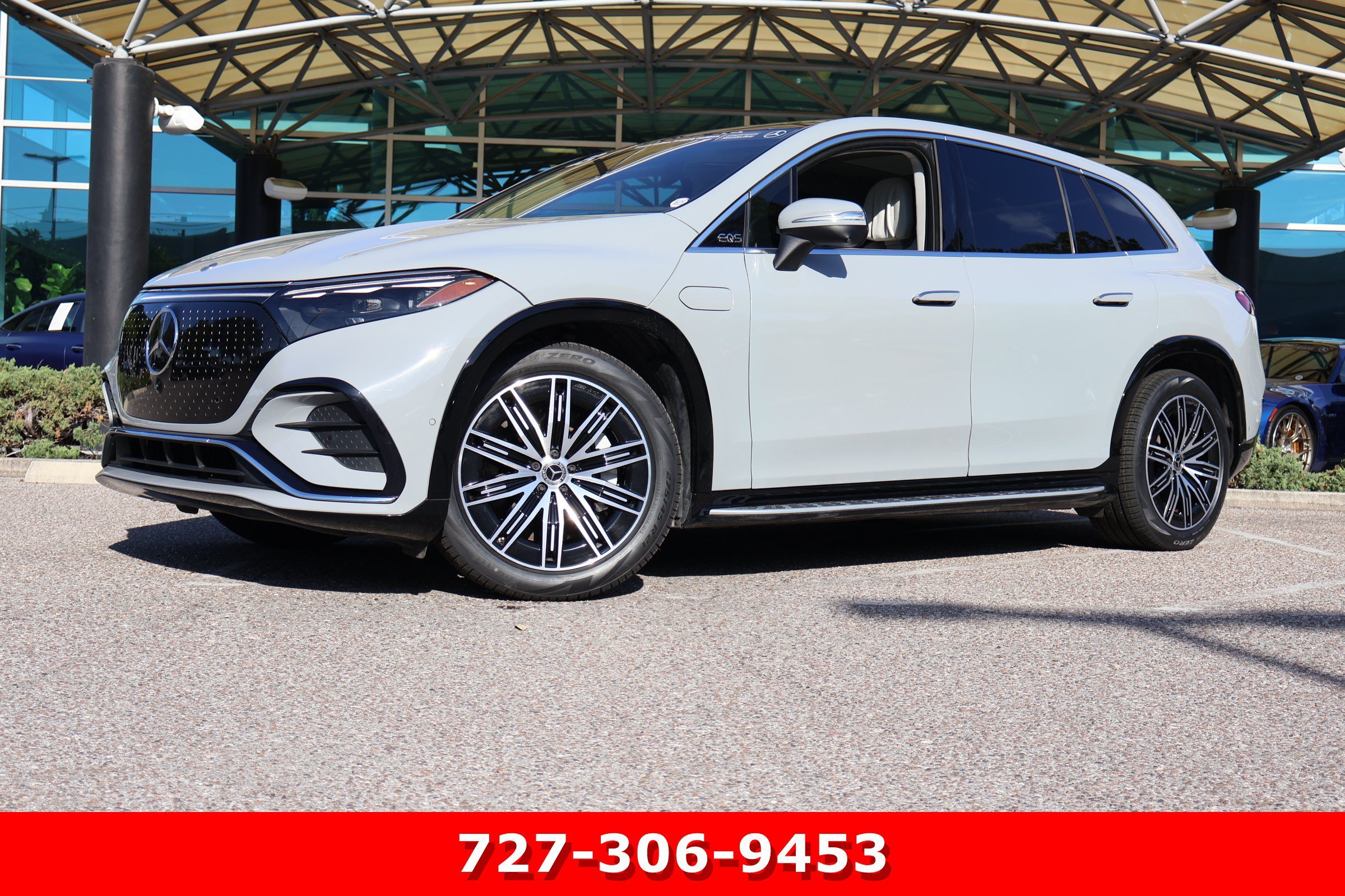 Certified Used 2023 MANUFAKTUR Alpine Gray Mercedes-Benz EQS 580 image 1