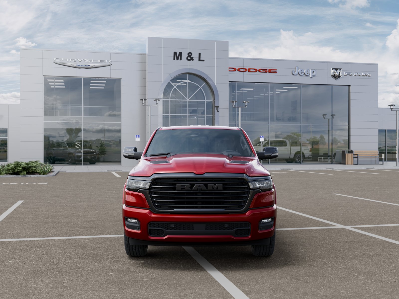 New 2026 Molten Red Pearl-Coat Exterior Paint RAM Laramie image 32