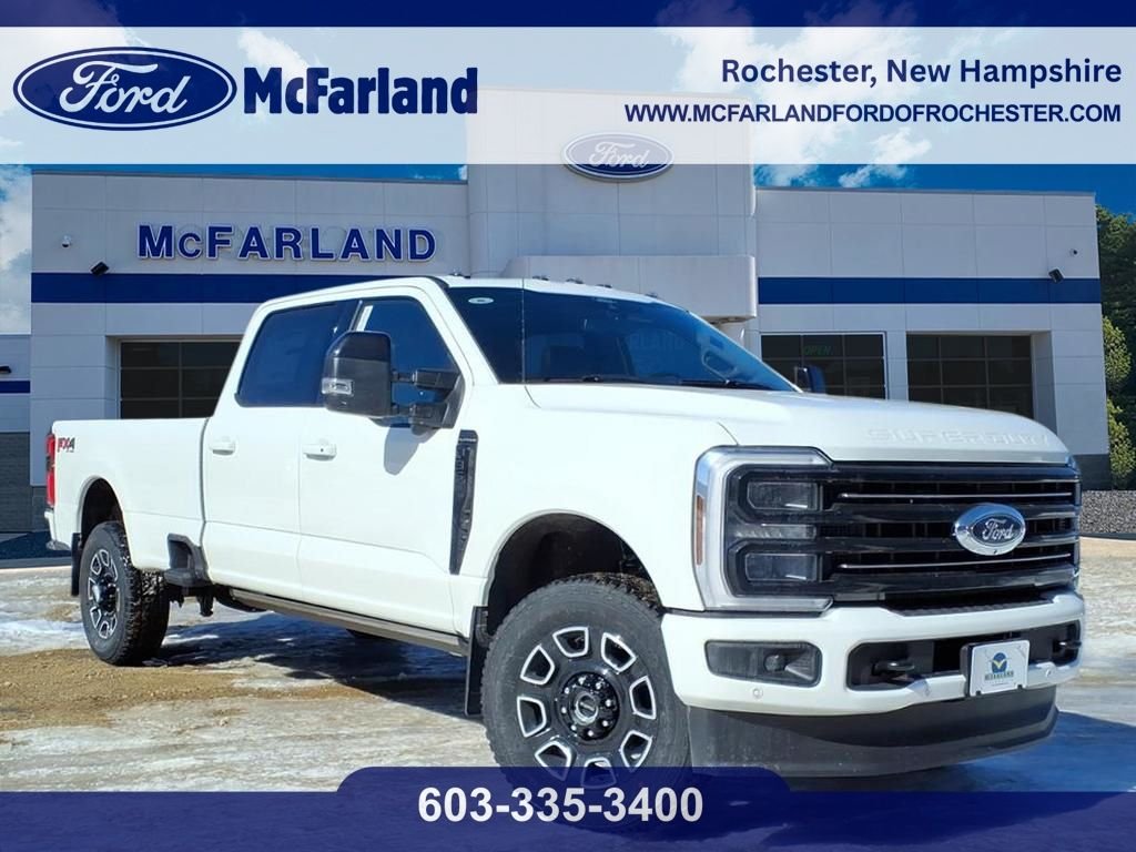 New 2026 Star White Metallic Tri-Coat Ford F-350® Platinum® image 1
