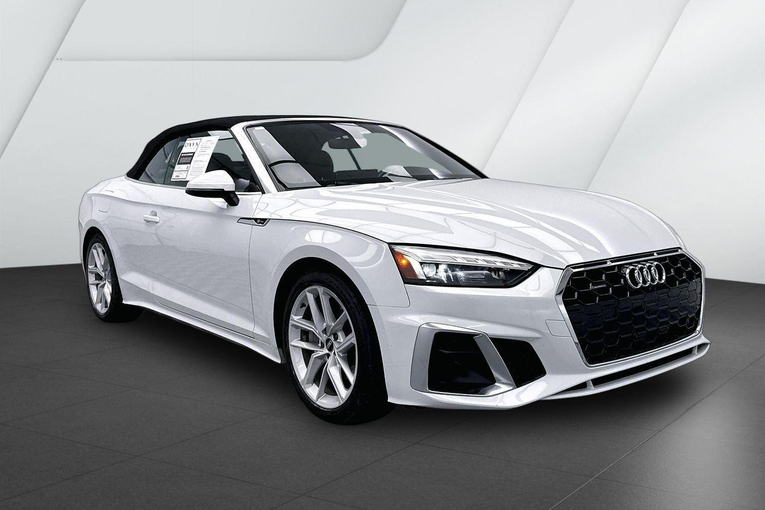Used 2023 Glacier White Metallic/Black Roof Audi S line Premium Plus image 1