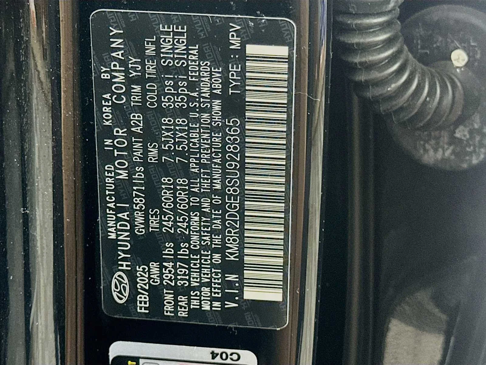 Used 2025 Abyss Black Pearl Hyundai SEL image 32