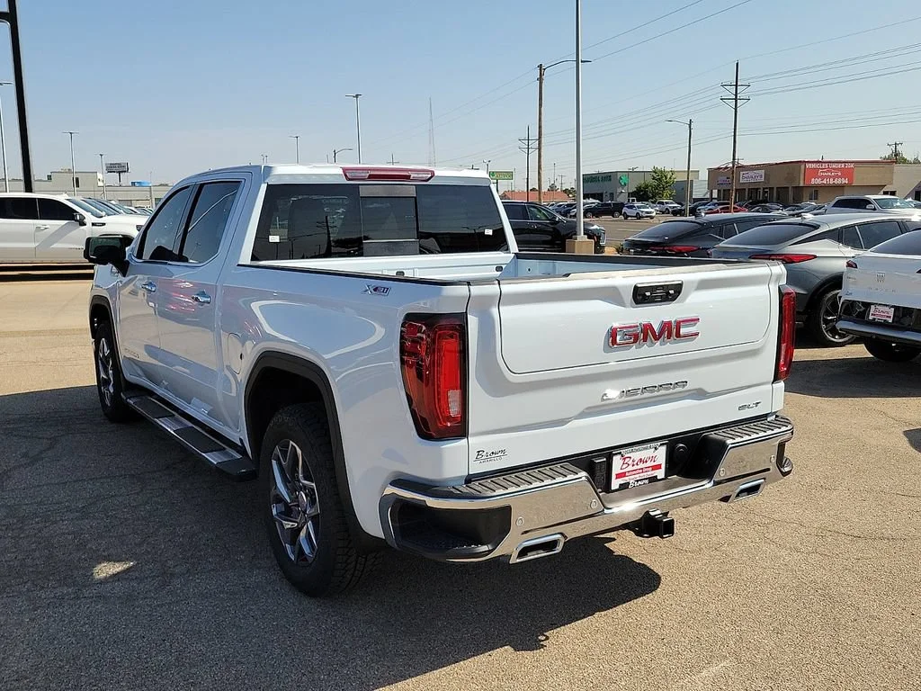 New 2026 Glacier White Tricoat GMC SLT image 8