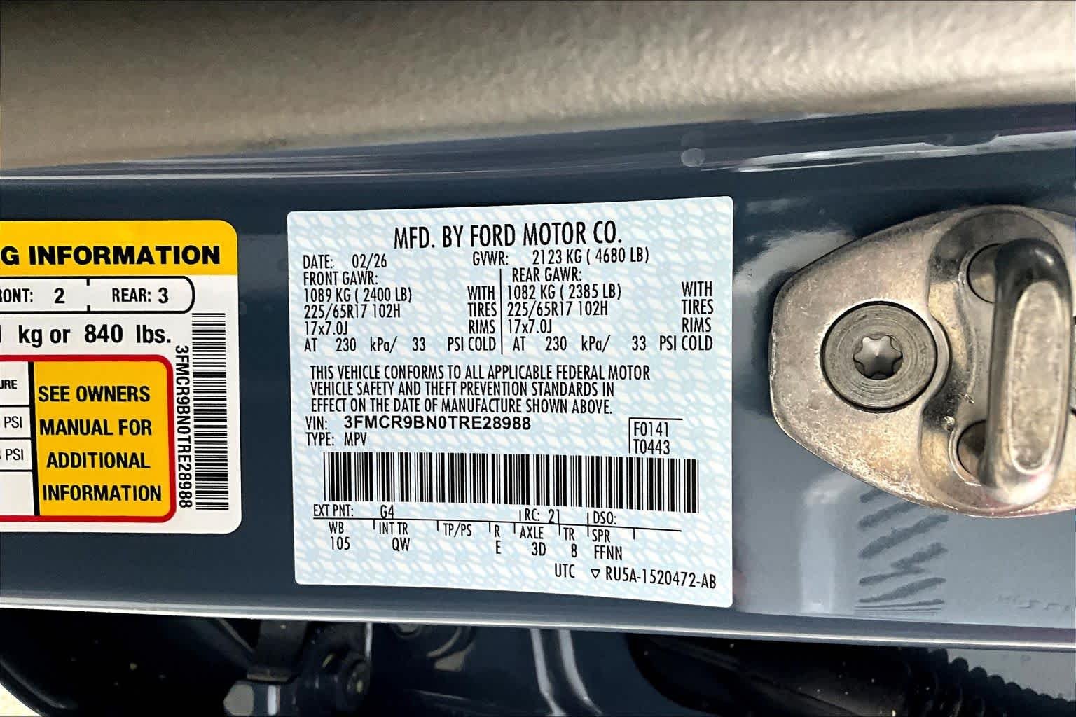 New 2026 Azure Gray Metallic Tri-Coat Ford Big Bend® image 16