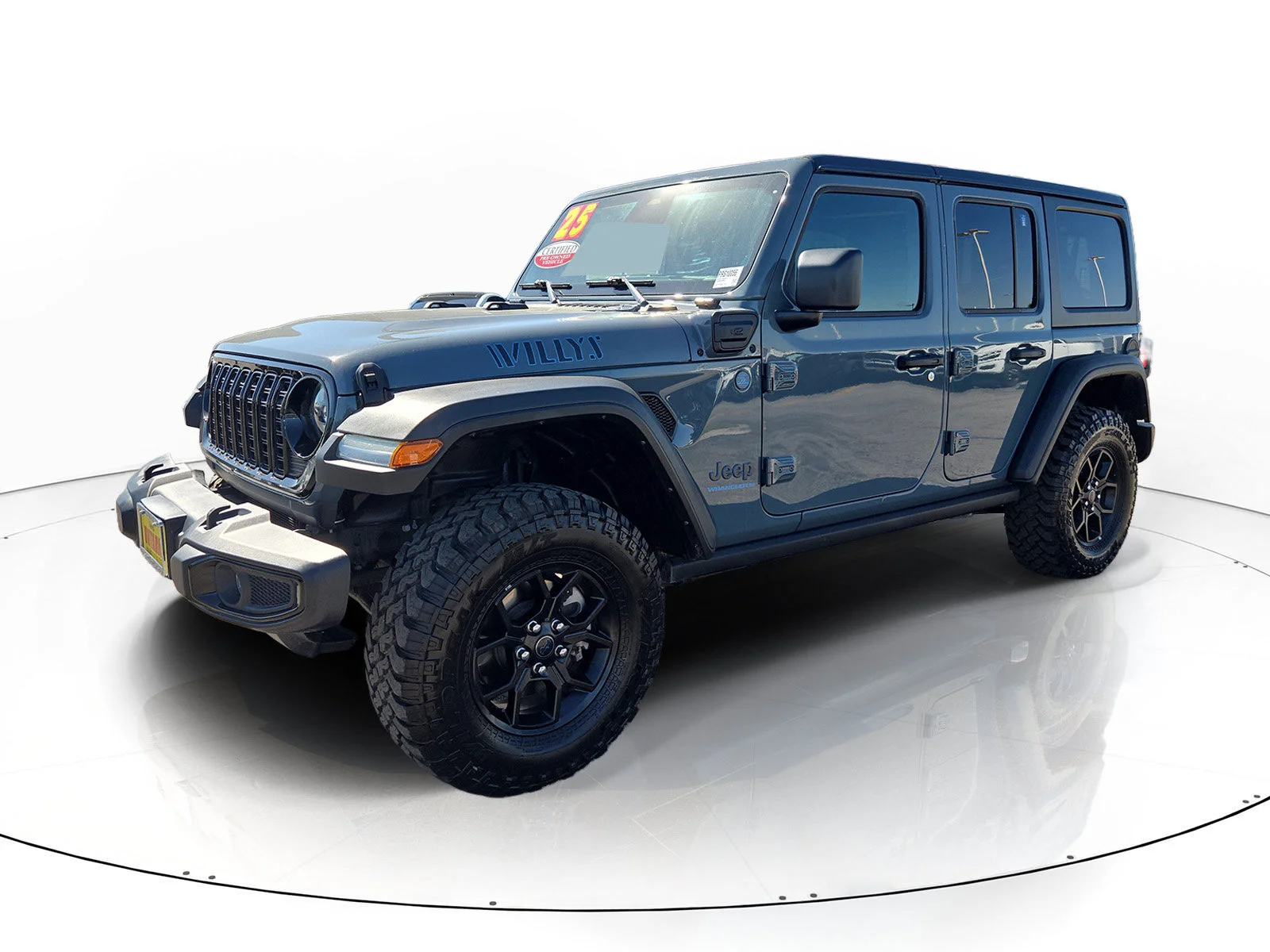 Certified Used 2025 Gray Jeep Willys 4xe image 8