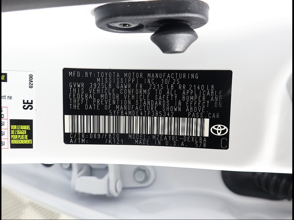 Certified Used 2026 Wind Chill Pearl Toyota LE image 14