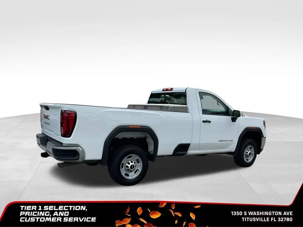 Certified Used 2021 SUMMIT WHITE GMC 2WD Regular Cab Long Bed image 8