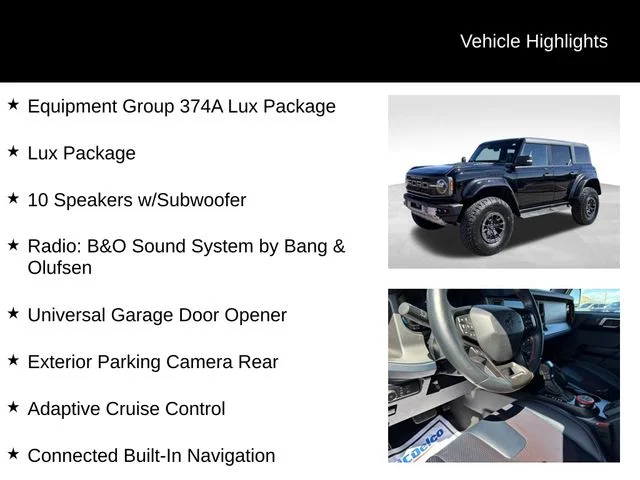 Used 2023 Black Ford Raptor image 7