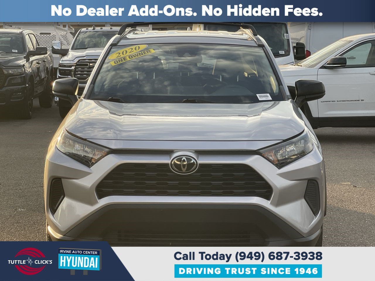 Used 2020 Silver Sky Metallic TOYOTA TRUCK LE image 2