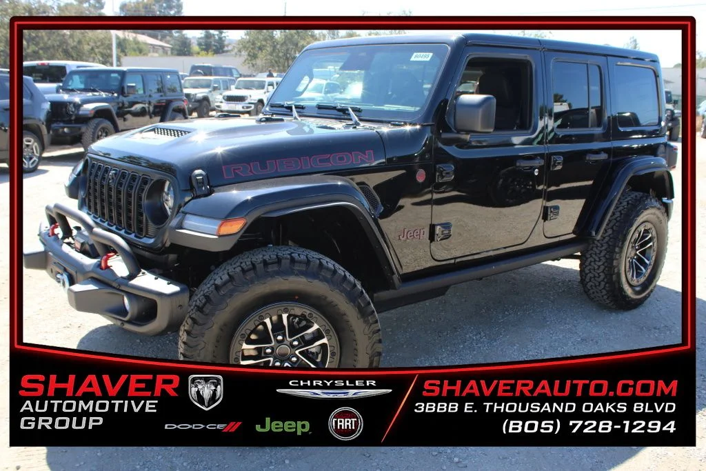 New 2026 Black Clear-Coat Exterior Paint Jeep Rubicon X image 1