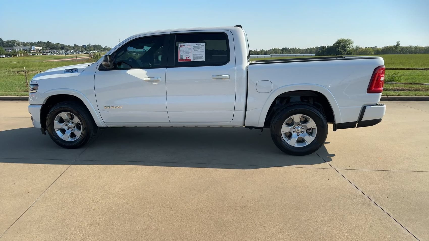 Used 2025 Bright White Clearcoat Ram Lone Star image 6