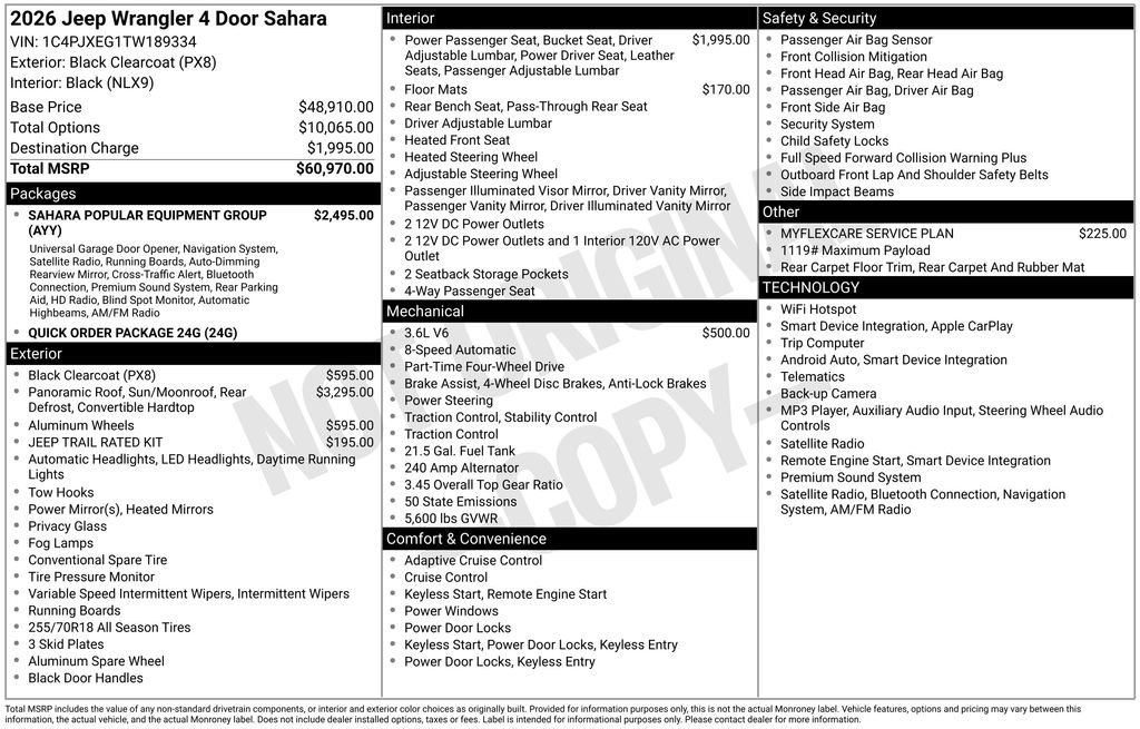 Used 2026 Black Jeep Sahara image 26