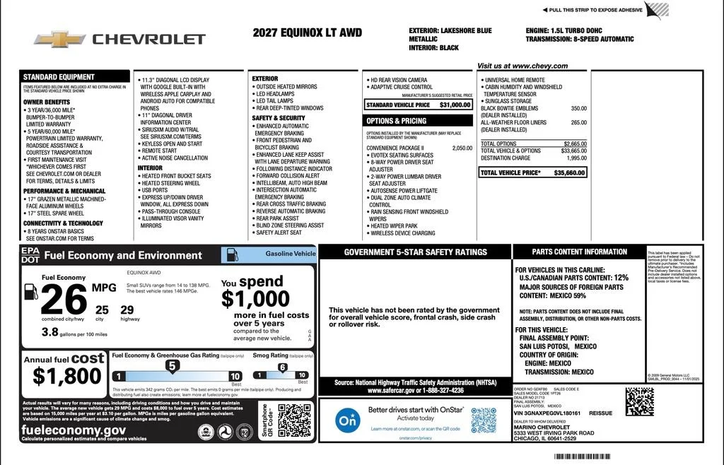 2027 Chevrolet Equinox LT - Photo 2