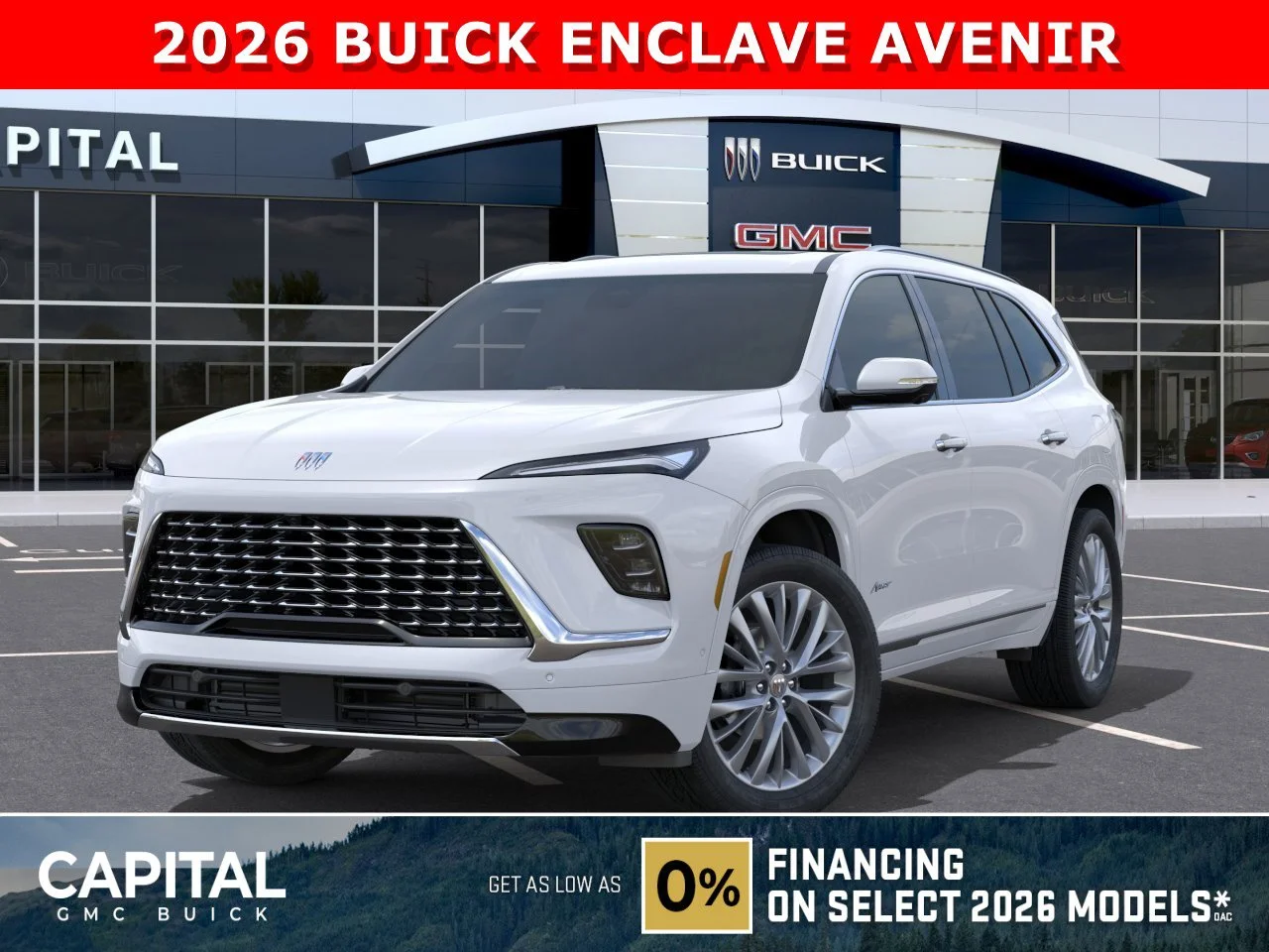 New 2026 IRIDESCENT WHITE TRICOAT Buick Avenir image 1