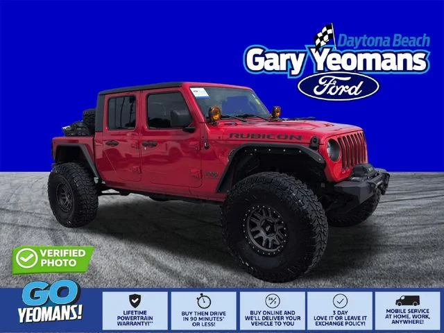 Certified Used 2020 Firecracker Red Clearcoat Jeep Rubicon image 1