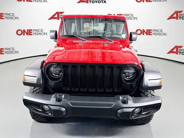 Used 2022 Red Jeep Unlimited Willys image 2